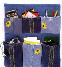 Denim locker organizer